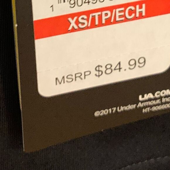 UnderArmour XS black zip up jacket coat - Picture 5 of 5